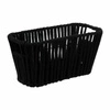 Černý moderní pletený úložný koš Manille 15x15 cm do ložnice 5five