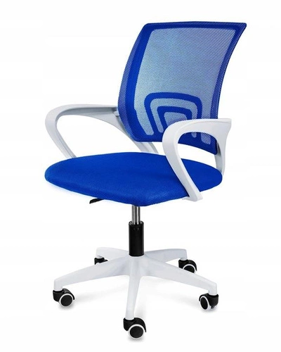 Ergonomická kancelářská židle Splash Intesi modrá síťovaná otočná s područkami k pracovnímu stolu