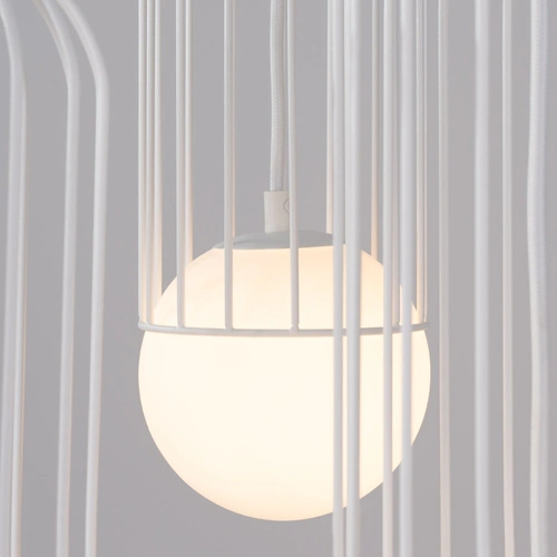 Závěsné svítidlo BRINA 3P bílé moderní nad jídelní stůl a do obýváku SOLLUX