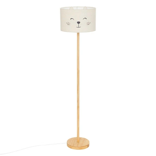 Podlahová lampa Cat krémová