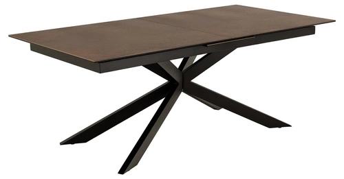 Stůl Irwine 200/240cm hnědý/černý