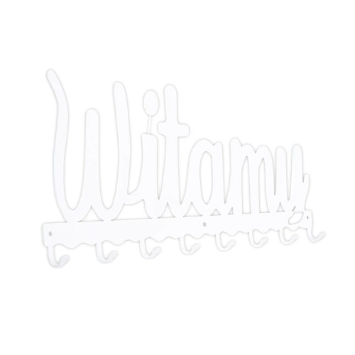 Nástěnný věšák Witamy bílý
