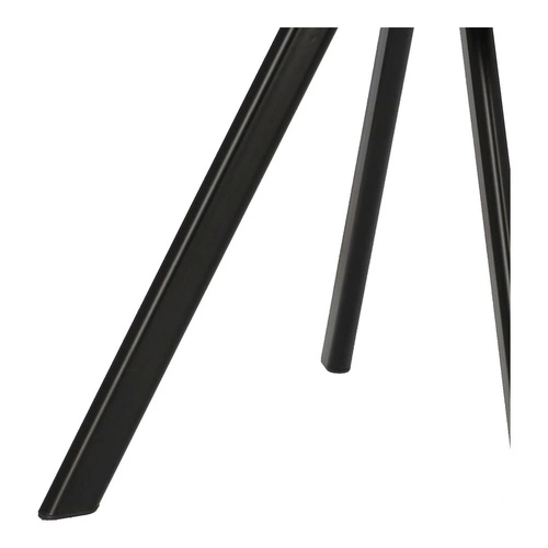 Sada 2 béžových židlí Nels s černými nohami