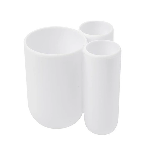 Umbra Touch bílý moderní kelímek na zubní kartáčky do koupelny