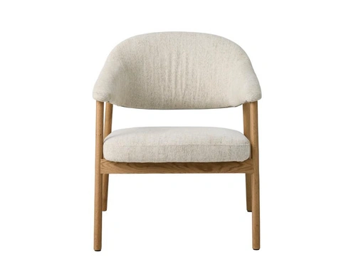 Křeslo do obýváku Elk Harmony 110 pískové skandinávský přírodní dub