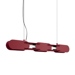 Závěsné LED svítidlo CHAIN vínové 91 cm moderní do obývacího pokoje