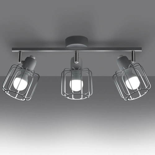 Moderní stropní svítidlo BELUCI 3 bílý kovový s otočným stínidlem do obýváku SOLLUX