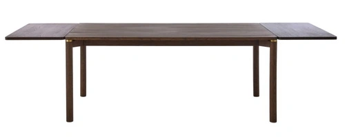 Dodatečná deska Arun espresso 95x50 cm vložka do stolu z dubové dýhy