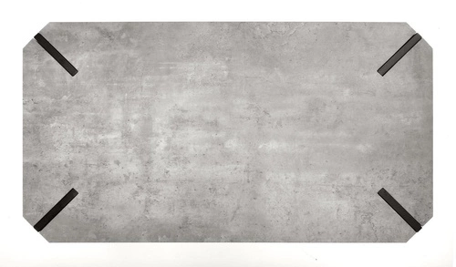 Konferenční stolek Lofty obdélníkový šedý betonový moderní loftový kovový do obýváku 110x60 cm