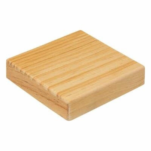 2l čtvercová skleněná nádoba s víčkem z borovicového dřeva