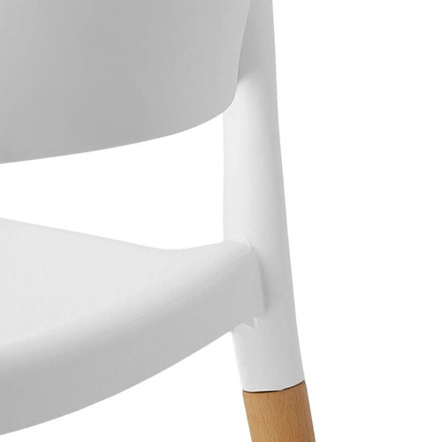 Jídelní židle Cole inspirovaná Ecco bílá skandinávská stohovatelná snadné čištění