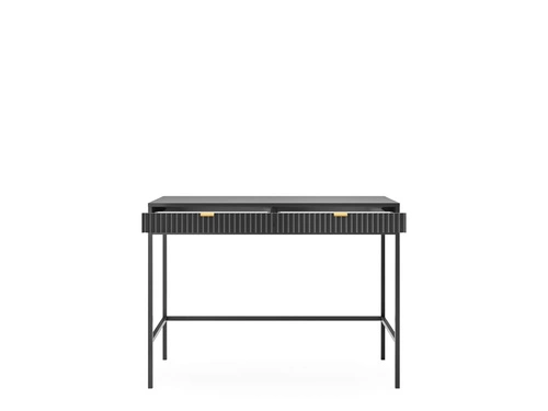 Noční stolek Delicious drážkovaný černý