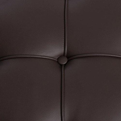 Odpočinkové křeslo BA1 hnědá pravá kůže inspirované Barcelona do moderního obýváku