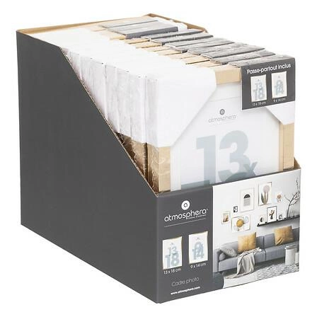 Zlatý fotorámeček 13x18 Manu Atmosphera moderní na stěnu nebo na stůl