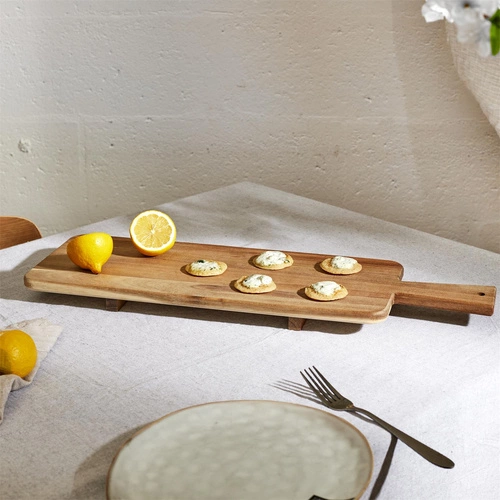 Intesi krájecí prkénko z akáciového dřeva 60 cm obdélníkové do kuchyně přírodní