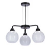 Závěsná lampa Caldera černá 3x60W E27 bílý difuzor