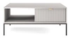 Konferenční stolek Delicious šedý glamour s rýhovaným čelem a zásuvkou obdélníkový do obýváku