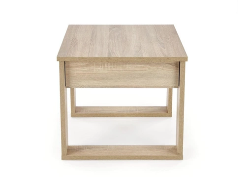 Konferenční stolek Halk S čtvercový dub sonoma se zásuvkou moderní do obývacího pokoje Intesi