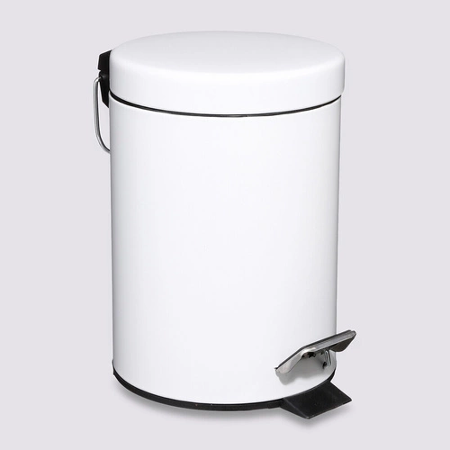 Koupelnový odpadkový koš Colors 3l bílý moderní s pedálem 5five Simply Smart