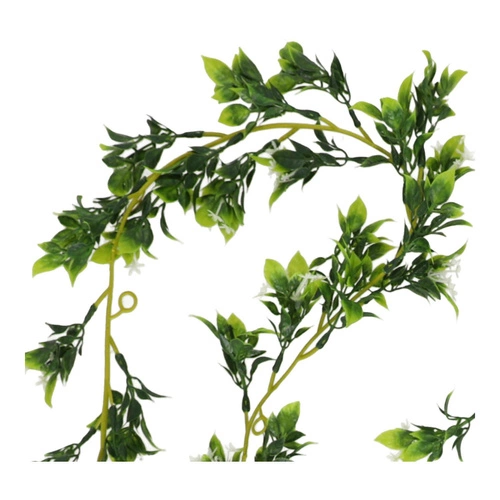 Girlanda umělé květiny jako živé bílé Intesi 170 cm moderní dekorace do obýváku