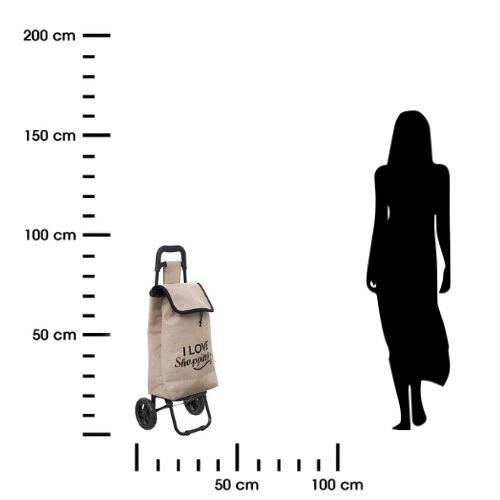 Nákupní vozík Jute přírodní