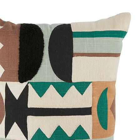 Malakitový vyšívaný polštář 30x50 cm zelený