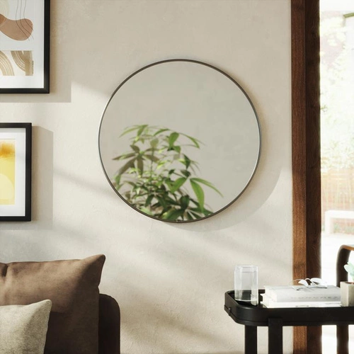 Kulaté nástěnné zrcadlo Hubba 61 cm Umbra moderní do předsíně