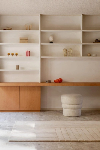 Vlněný koberec do obýváku Decor Dune Oyster 200x280 béžový moderní ručně tkaný