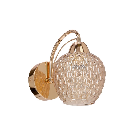 Nástěnné svítidlo TOBIAS moderní jantarově zlaté do obýváku a ložnice CANDELLUX