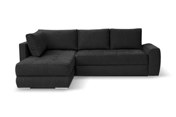 Moderní rohová sedačka s rozkladem a úložným prostorem do obýváku Rabis antracitová Intesi