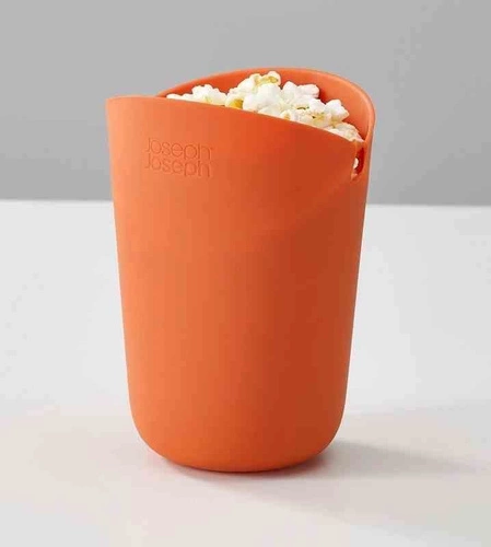 JJ - Sada 2 nádob na popcorn, M-Cuisine oranžová/šedá