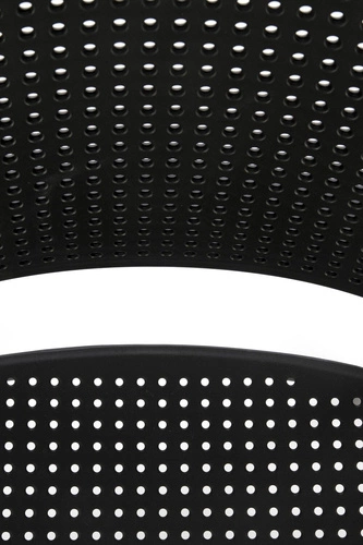 Zahradní židle Sylie Intesi černá stohovatelná moderní na zahradu a balkon