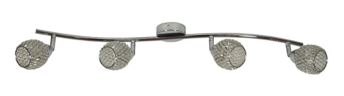 Stropní svítidlo Clear moderní 4bodové nastavitelné do obýváku a kuchyně transparentní