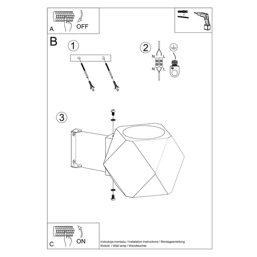 Nástěnné svítidlo WOODY moderní z přírodního dřeva do obýváku a ložnice Sollux