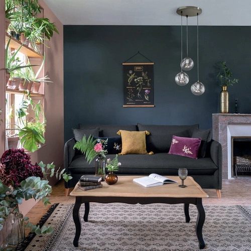 Závěsné svítidlo koule Night chrom skleněné 3 světla do obýváku a nad stůl Atmosphera