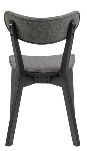 Dřevěná jídelní židle Roxby čalouněná šedá moderní do jídelny a obýváku Actona