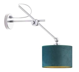 Nástěnné svítidlo HAMILTON VELUR tmavě zelené moderní sametové do obýváku a ložnice Lysne