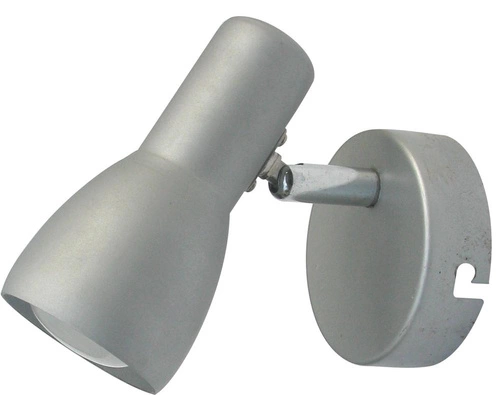 Nástěnná lampa Picardo 1x40W E14 šedostříbrná