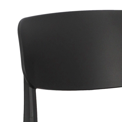 Zahradní židle Nopie Simplet černá z plastu moderní stohovatelná snadno čistitelná