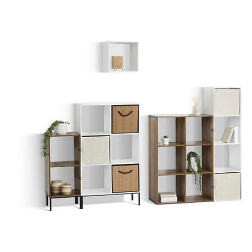 Látková krabice do regálu Stemy černá 31x31x31 cm na hračky a doplňky 5five