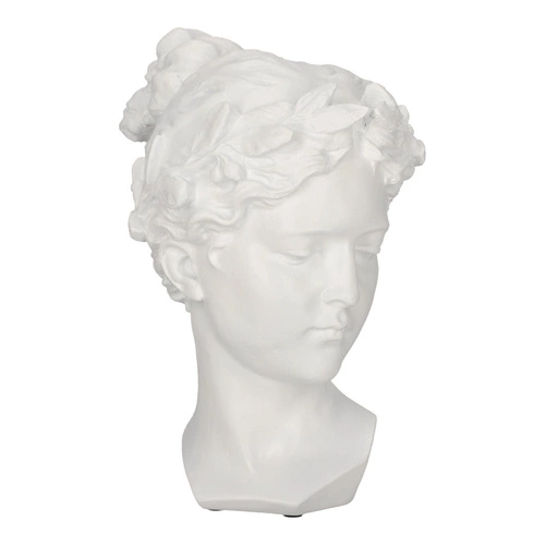 Dekorační soška hlava Venus Atmosphera bílá glamour do obýváku a ložnice 26 cm