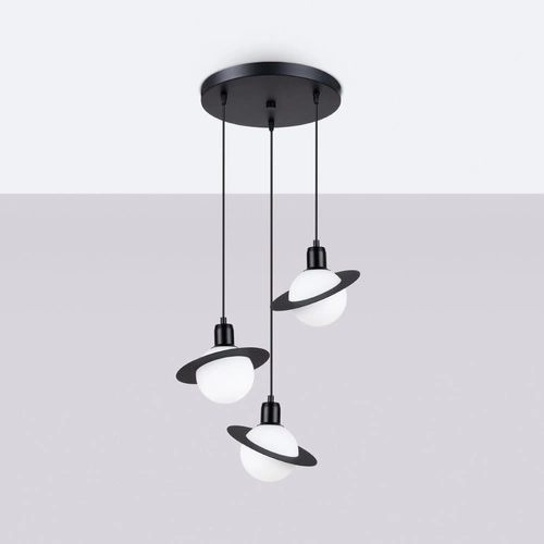 Visící lampa HYPERION 3P černá