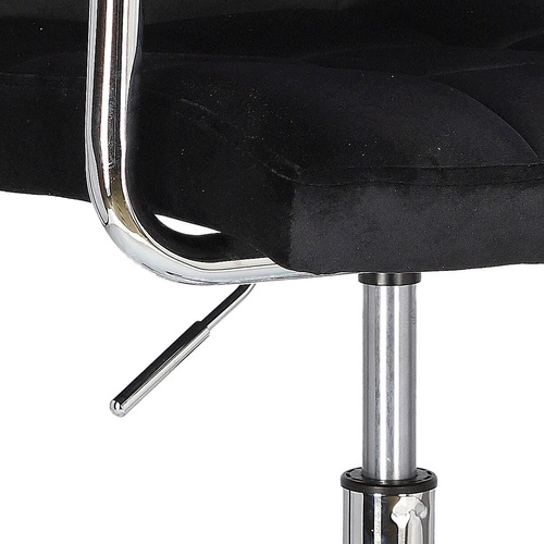 Ergonomická kancelářská židle Cosmo Arm černý samet moderní s područkami otočná