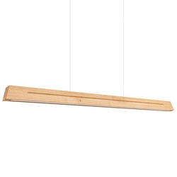 Závěsné LED svítidlo SKOG 150 dřevěné nad jídelní a kuchyňský stůl moderní