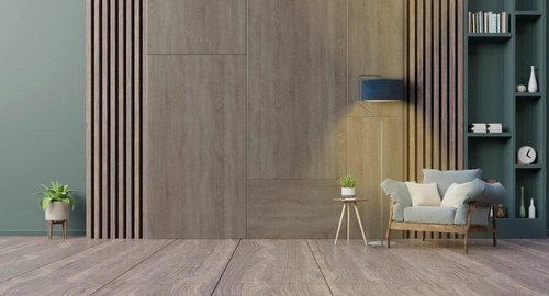 Stojací lampa do obýváku TESALLIA modrá sametová s elegantním stínidlem moderní Lysne 156 cm