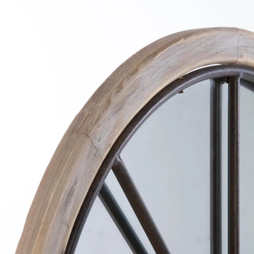 Závěsné zrcadlo Zoe 107x60 cm loftové do předsíně v dřevěném rámu Atmosphera