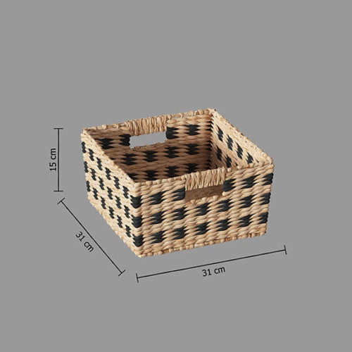 Úložný koš boho Terre Inconnue 5five simply smart přírodní 31x31x15 cm