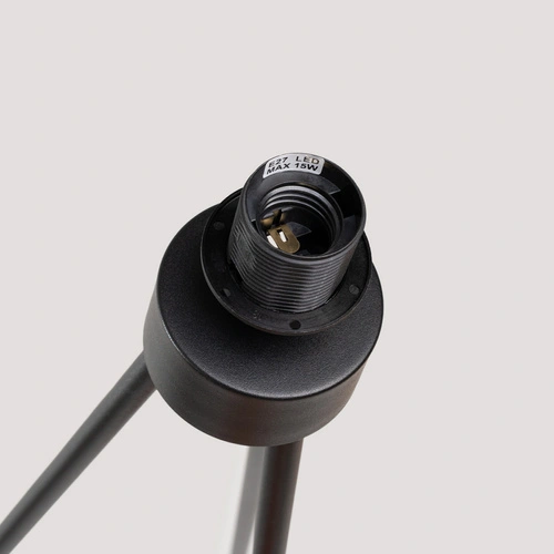 Stojací lampa NEVIA béžový mramor moderní do obýváku s textilním stínidlem 135 cm