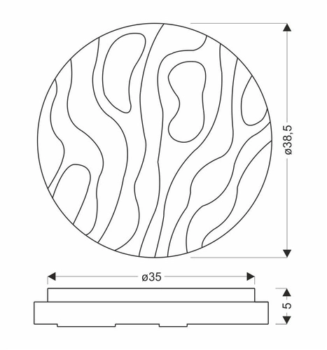 Stropní LED svítidlo Nevada bílá 24W kulaté klasické do obýváku, ložnice, koupelny