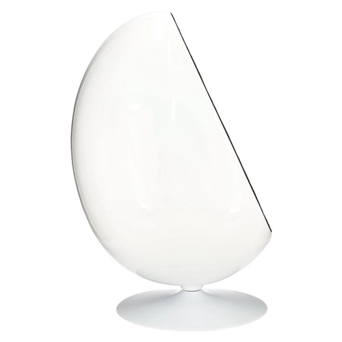 Otočná designová křesla Ovalia Chair bílo-černá látková do moderního obýváku inspirovaná